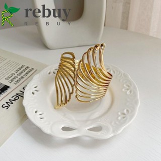 Rebuy แหวนโลหะ รูปปีก หรูหรา สําหรับรัดผ้าม่าน ตกแต่งบ้าน 1 ชิ้น