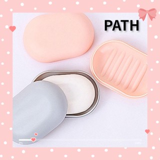 Path ที่วางสบู่ ระบายน้ําได้เอง กันลื่น อุปกรณ์ห้องน้ํา PP ชั้นวางท่อระบายน้ํารูปไข่ ห้องน้ํา