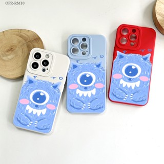 Realme 10 9 9i 8 8i 6i 5 5S 5i Pro Plus Pro+ 4G 5G เคสเรียวมี สำหรับ Cartoon Monster เคส เคสโทรศัพท์