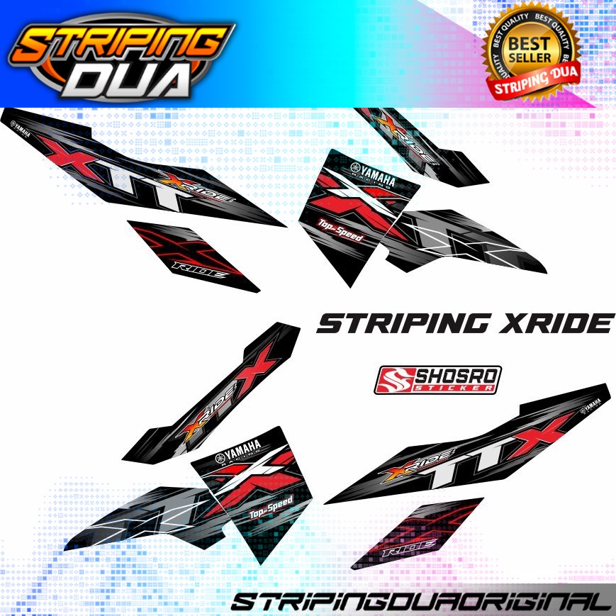 Striping X RIDE 115 Variation STICKER BODY LIS X-RIDE Variation/STICKER X RIDE OLD Variation STRIPING RACING/RACE XRIDE