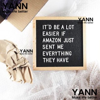 Yann1 บอร์ดตัวอักษร ผ้าสักหลาด ขนาด 10x10 นิ้ว เปลี่ยนได้ สําหรับตกแต่งผนังบ้านฟาร์ม