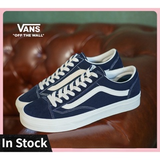 พร้อมส่ง Vans Vans Official Style 36 Silent Blue American classic รองเท้าผ้าใบลําลอง สําหรับผู้ชาย ผู้หญิง