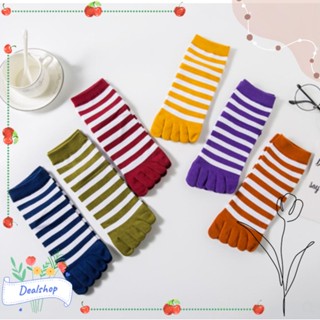 Dealshop รองเท้าแตะลําลอง ลายทาง สุ่มสี แฟชั่นสําหรับสตรี 3 คู่ 6 คู่