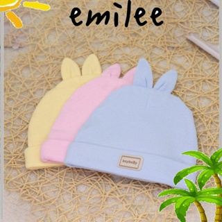 Emilee หมวกบีนนี่ ผ้าถัก แบบหนา ให้ความอบอุ่น สีพื้น สําหรับเด็กวัยหัดเดิน 2 ชิ้น