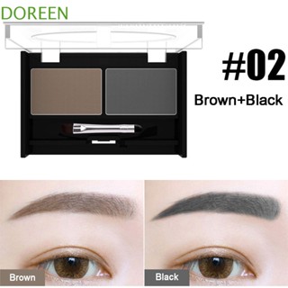 Doreen พาเลตต์เขียนคิ้ว แบบฝุ่น DIY 2 สี