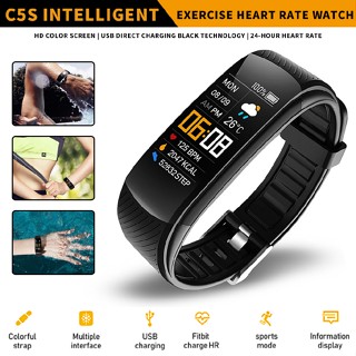 C5S Smart Watch Bracelet Sports Heart Rate Monitor Pedometer Fitness Tracker