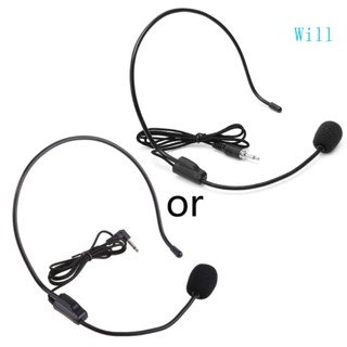 Will Clip On Lapel ไมโครโฟน Lavalier Mic แบบมีสาย Mini Micro 3 5 มม. สําหรับเครื่องขยายเสียง