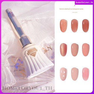 ยาทาเล็บเจล สีนู้ด ขนาดใหญ่ 15 มล. สีโปร่งใส สําหรับตกแต่งเล็บ