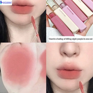 Cappuvini Art Mist Lip Mud Summer Lip Glaze คุณภาพการแต่งหน้าในระยะยาว พื้นผิวด้าน Matte Velvet Matte Student Parity ลิปสติกสีขาว KDURANT