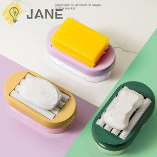 Jane กล่องสบู่โฟม อเนกประสงค์ กันลื่น ถอดออกได้ พร้อมลูกกลิ้งฟองน้ํา ทนทาน สําหรับซักผ้า ห้องน้ํา