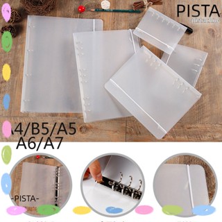 PISTA ใหม่ เคสโน้ตบุ๊ก ไดอารี่ พลาสติก แบบเติมได้ สําหรับ A4 B5 A5 A6 A7