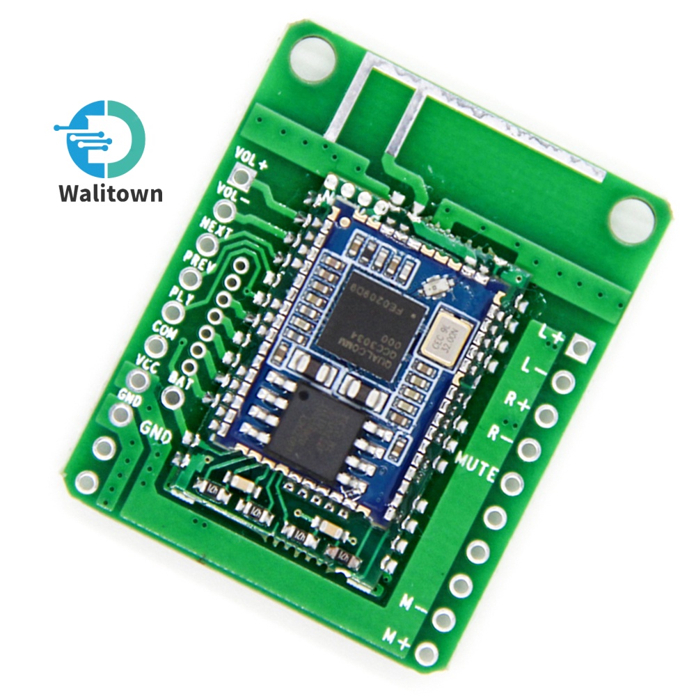 Qcc3034 บลูทูธ 5.1 โมดูลรับรองรับ APTXHD เครื่องขยายเสียง 3.6-5.5V