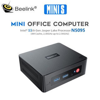 Beelink MINI S Windows 11 Intel Celeron N5095 MINI PC DDR4 8GB 128GB 16GB 256GB SSD คอมพิวเตอร์เกมมิ่งตั้งโต๊ะ VS U59 GK MINI J4125