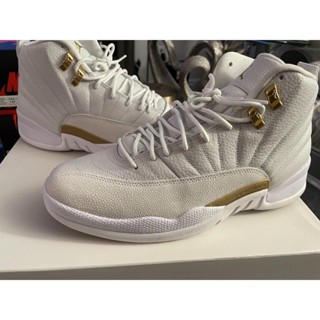 Aj 12 OVO สีขาว / เมทัลลิก สีทอง - ขาว 873864-102