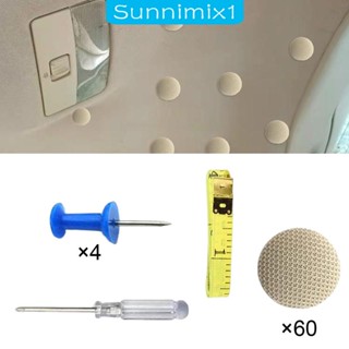 [Sunnimix1] หัวเข็มขัดซ่อมแซมหลังคารถยนต์ สําหรับรถตู้ รถบรรทุก SUV 60 ชิ้น