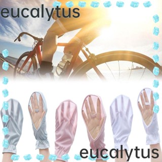 Eucalytus1 ถุงมือกันแดด ถุงมือขับรถ ขี่รถ กลางแจ้ง กีฬา ผู้หญิง เลดี้