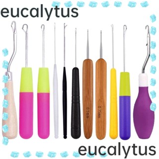 Eucalytus1 เข็มถักโครเชต์ สําหรับซ่อมแซมพรม