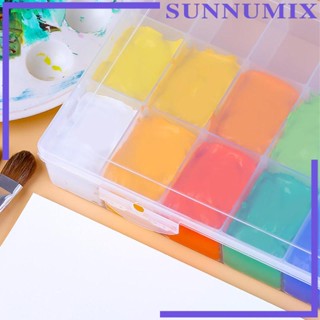 [Sunnimix] กล่องใส 24 ช่อง พร้อมฝาปิด สําหรับจัดเก็บเครื่องประดับ ต่างหู งานฝีมือ DIY