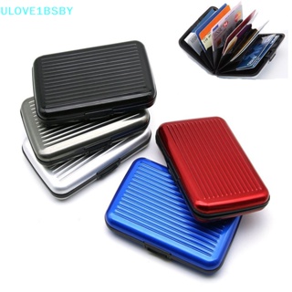 Ulove1bsby เคสแข็ง อะลูมิเนียมโลหะ ป้องกัน RFID สําหรับเก็บบัตรเครดิต ธนาคาร