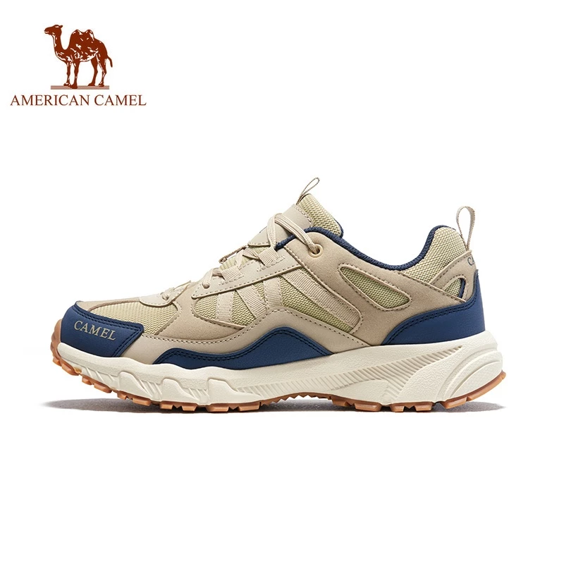 AmericanCAMEL รองเท้าผ้าใบ กันลื่น ทนต่อการสึกหรอ สําหรับผู้ชาย เดินป่า