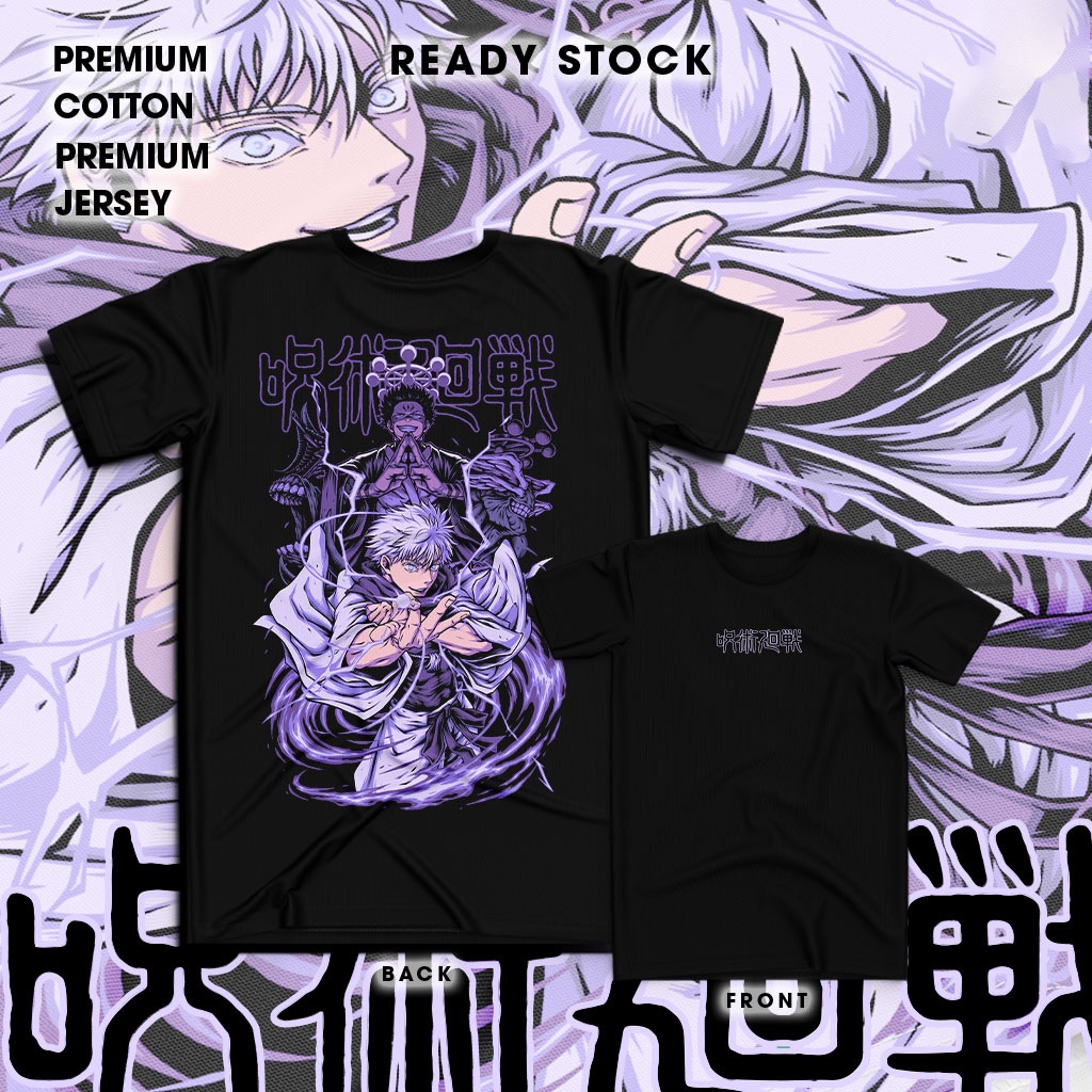 【HOT】 [100% Cotton]Baju gojo vs sukuna jujutsu kaisen anime T-Shirt Unisex Tee