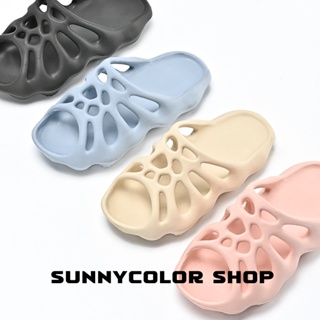 SUNNYCOLOR รองเท้าแตะ รองเท้าแฟชั่น สะดวกสบาย ฟชั่น ด้านล่างหนา 2023 ใหม่