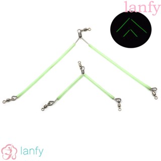 Lanfy อุปกรณ์เชื่อมต่อสมดุลตกปลา รูปตัว T 5 ชิ้น พร้อมสายหมุน 3 ทาง ทนทาน