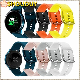 Shououy สายนาฬิกาข้อมือ แบบนิ่ม สําหรับ Galaxy Watch Active 2 42 มม. Huami Amazfit Bip