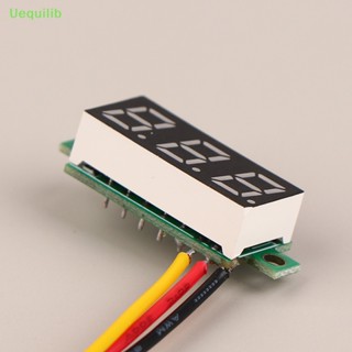 Uequilib ใหม่ โวลต์มิเตอร์ดิจิทัล DC LED 0-100V 0.28 นิ้ว ปรับได้ 1 ชิ้น