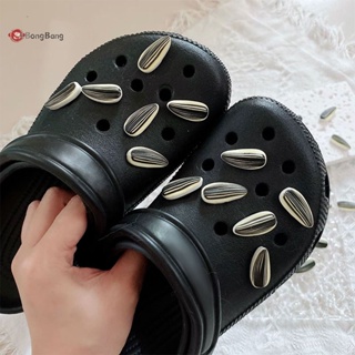 Abongbang จี้เรซิ่น รูปเมล็ดแตงโม ข้าวโพดคั่ว 3D DIY สําหรับตกแต่งรองเท้า Crocs เหมาะกับทุกเพศ