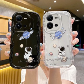 พร้อมส่ง เคสป้องกันโทรศัพท์มือถือ TPU แบบนิ่ม ลายการ์ตูนนักบินอวกาศ กันกระแทก สําหรับ VIVO V27e V27 V25e V25 V23 V23e Y30 Y55 Y55+ Y75 5G 4G เคส Phone Case