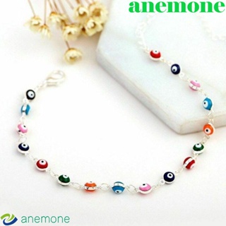 Anemone สร้อยข้อเท้าโซ่ สีทอง เงิน ลายปีศาจ ปีศาจ สไตล์โบฮีเมียน คลาสสิก ปรับได้ สําหรับผู้หญิง