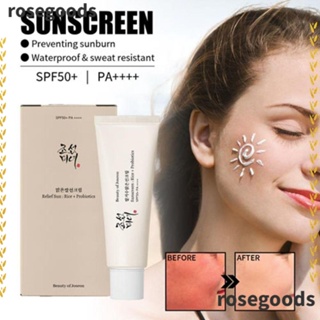 Rosegoods1 ครีมกันแดดออร์แกนิก ป้องกันรังสียูวี กันน้ํา กันเหงื่อ Spf50+ PA++++