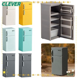 Clever โมเดลตู้เย็น พลาสติก ขนาดเล็ก 1/12 หลากสี สําหรับตกแต่งตู้เย็น