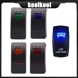 Kool สวิตช์โยกไฟ LED 12V 24V 5-pin กันน้ํา สําหรับรถยนต์ เรือ