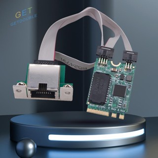 [Getdouble.th] อะแดปเตอร์การ์ดเครือข่ายอีเธอร์เน็ต M.2 Gigabit PCIE M2 RJ45