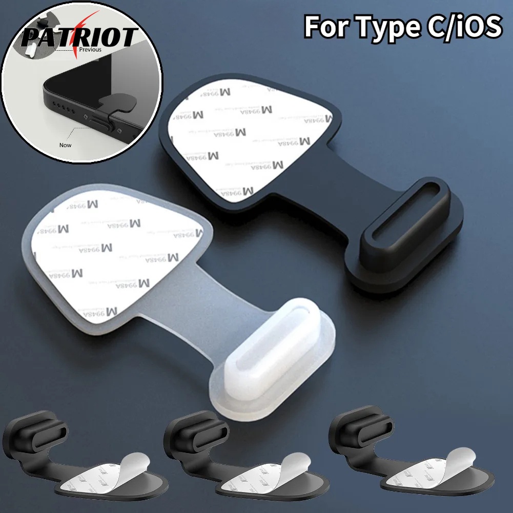 [PATRIO] 2 ชิ้น ซิลิโคน โทรศัพท์ กันฝุ่น ปลั๊กชาร์จ พอร์ต Type-C ปลั๊กฝุ่น Mirco พอร์ตชาร์จ USB ป้องกันฝุ่น ฝาครอบเข้ากันได้กับ iphone