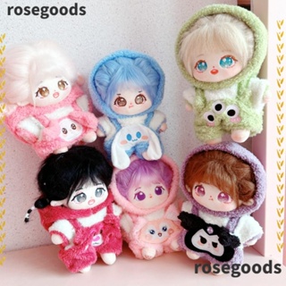 Rosegoods1 ชุดจั๊มสูท เสื้อกันหนาว เปลี่ยนตุ๊กตา สําหรับตุ๊กตา 20 ซม.