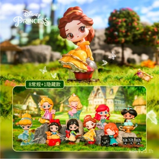 [พร้อมส่ง] ของแท้ ตุ๊กตาฟิกเกอร์ Disney Princess Series Fairy Tale Town Mystery Box VVWQ