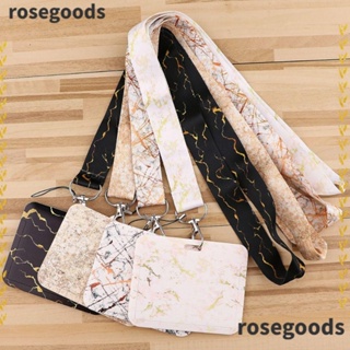 Rosegoods1 เชือกคล้องคอ 8 สี สําหรับบัตรประจําตัวประชาชน DIY