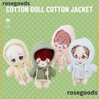 Rosegoods1 เสื้อกันหนาว มีฮู้ด แฮนด์เมด สําหรับตุ๊กตา 1/12BJD 20 ซม.