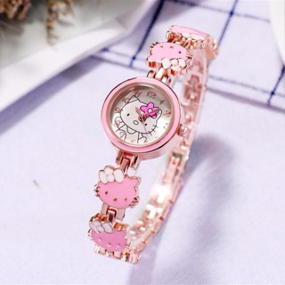 Cute cartoon hellokitty cat watch ins good-looking student Hello Kitty childrens watch girl electronic