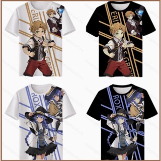ROXY Hqy2 เสื้อยืดแขนสั้น พิมพ์ลาย Jobless Reincarnation Migurdia Rudeus 3D แฟชั่น สําหรับทุกเพศ