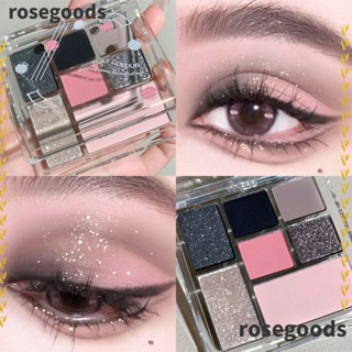 Rosegoods1 พาเลตต์อายแชโดว์ กลิตเตอร์ เครื่องสําอาง สําหรับแต่งหน้า