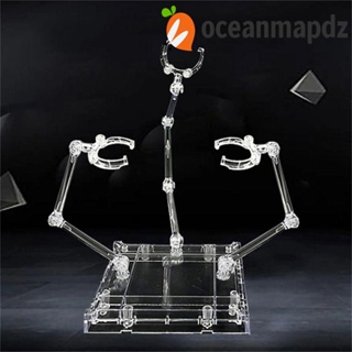 Oceanmapdz ฐานฟิกเกอร์ พลาสติกใส อุปกรณ์เสริม สําหรับตุ๊กตาฟิกเกอร์ HG1/144