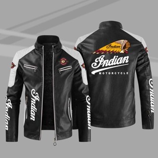 INDIAN LOGO jacket windbreaker FTR CARBON SCOUT BOBBER CHIEF BOBBER DARK HORSE motorcycle riding leather jacket long-sleeved thin section rainproof jacket