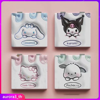 【พร้อมส่ง】 Sanrio Small Mirror Kuromi Makeup Portable Folding Student Dormitory Cute