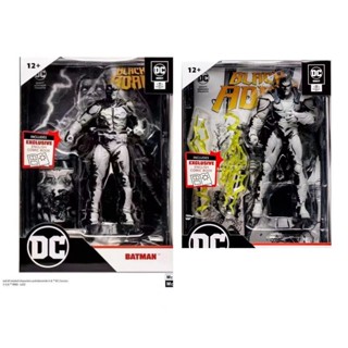 โมเดลฟิกเกอร์ Mcfarlane Comic Version Black White Batman Black Adam DC ของแท้ SDCC