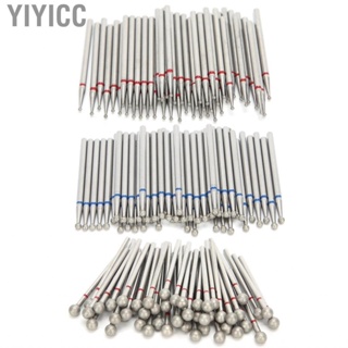 Yiyicc 50pcs Spherical Nail Drill Bits Dead Skin  Polishing Grinding Hea