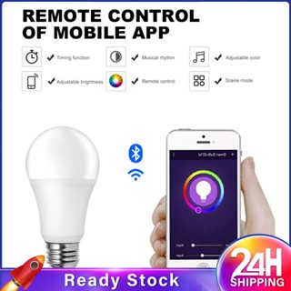 ❥❥ หลอดไฟ LED สมาร์ท Wifi Matter A19 E26/e27 Tuya/smart Life 800lm ไฟบ้านที่ปรับได้ไม่สิ้นสุดพร้อมการควบคุมด้วยเสียงและการตั้งเวลา